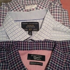 Bundle of 3 men's button downs sz 16.5 34/35
